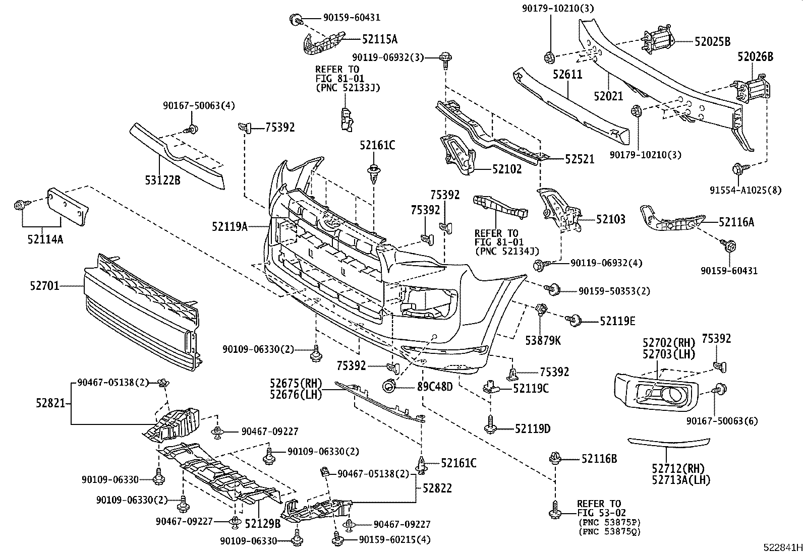 52101-35700 COVER, FRONT BUMPER, LOWER product image