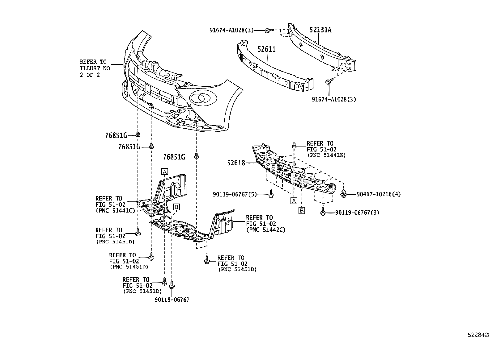81481-52440 COVER, FRONT BUMPER HOLE, RH product image