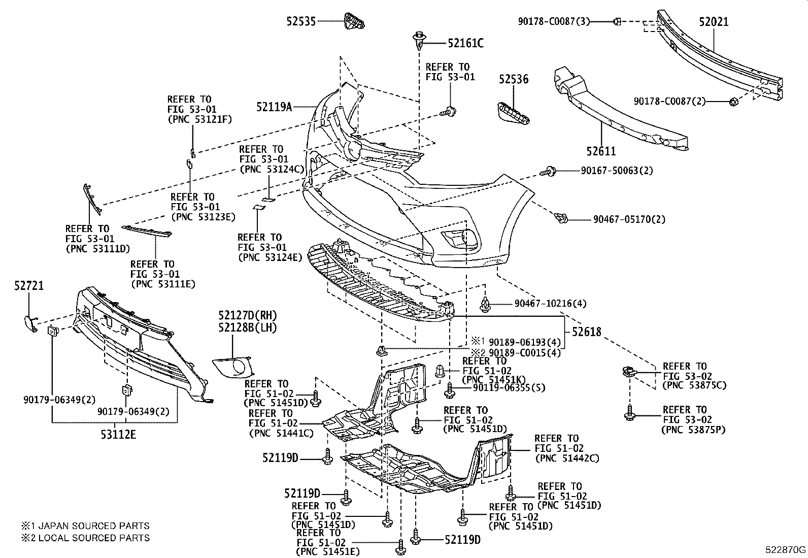 52127-0D630 COVER, FRONT BUMPER HOLE, RH product image