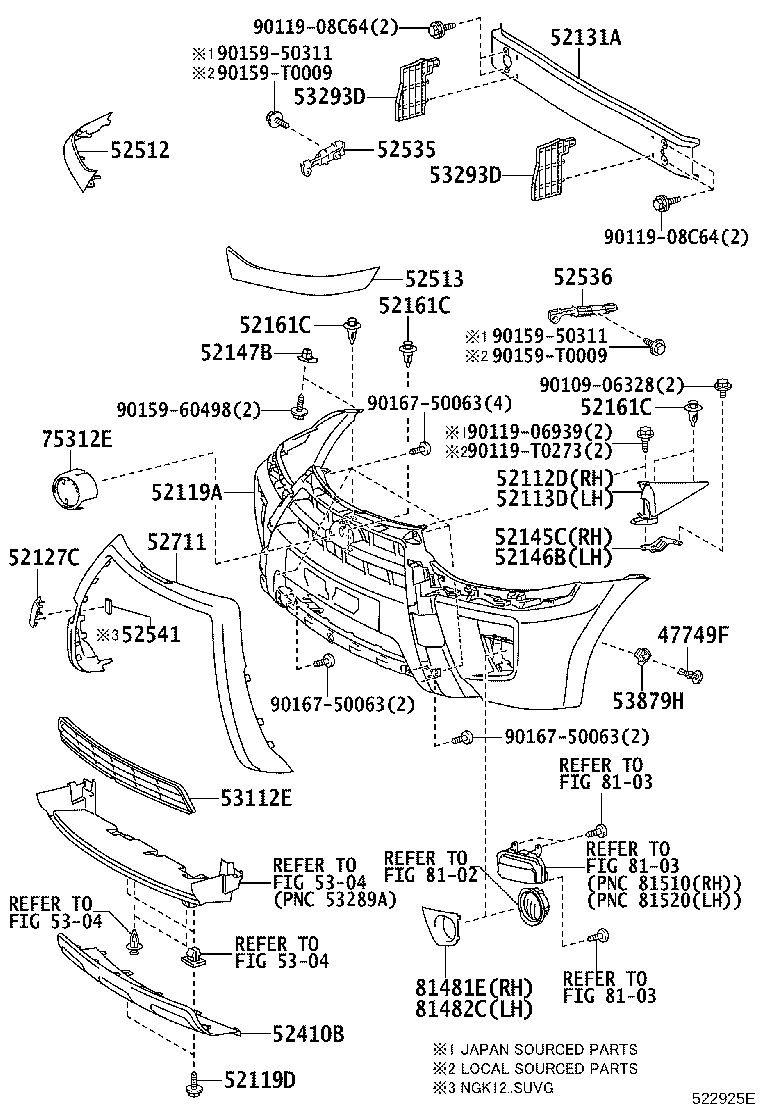 53293-0D040 DEFLECTOR, RADIATOR UPPER AIR product image