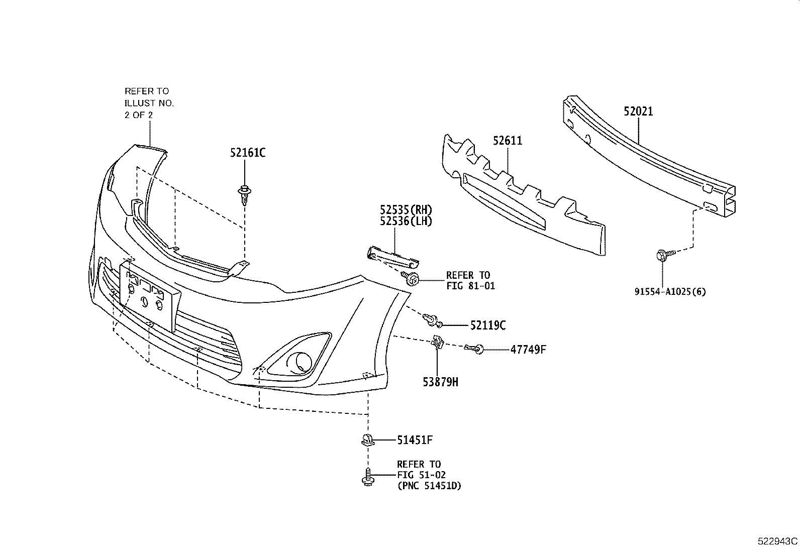 52127-06340 COVER, FRONT BUMPER HOLE, RH product image