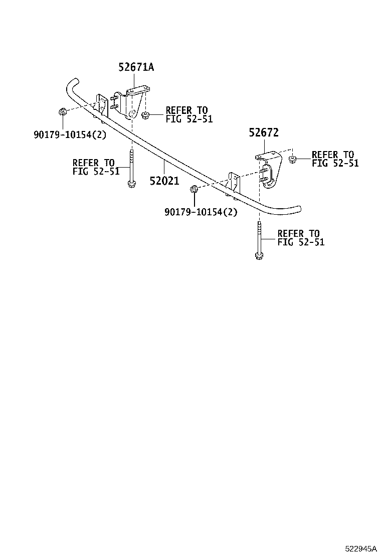 52011-37034 STAY, FRONT BUMPER, RH product image