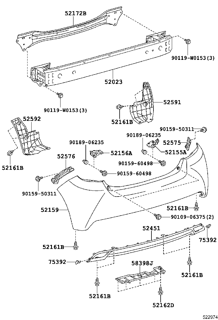 75392-35200 RETAINER, OUTSIDE MOULDING product image