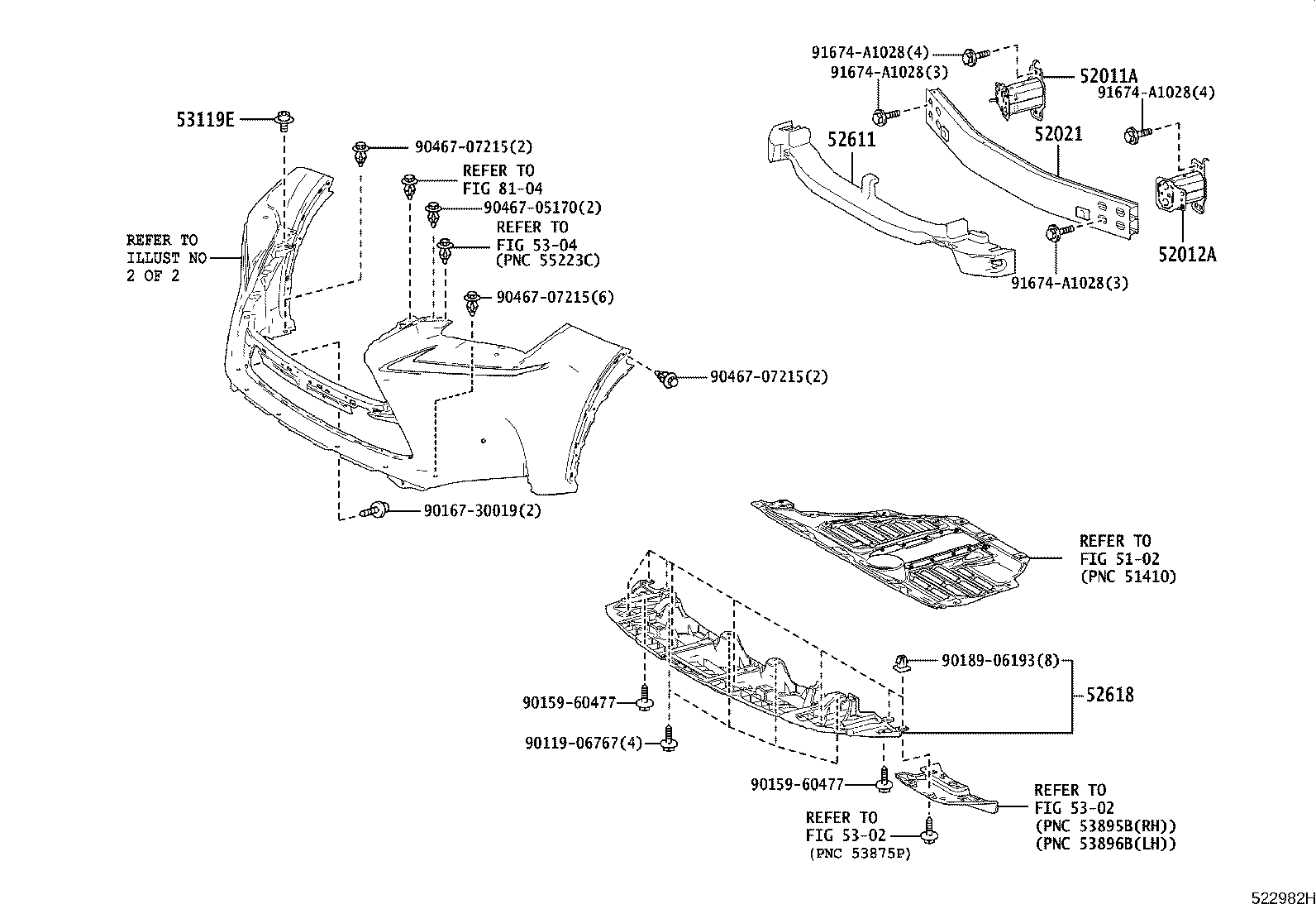 52102-78040 EXTENSION, FRONT BUMPER product image