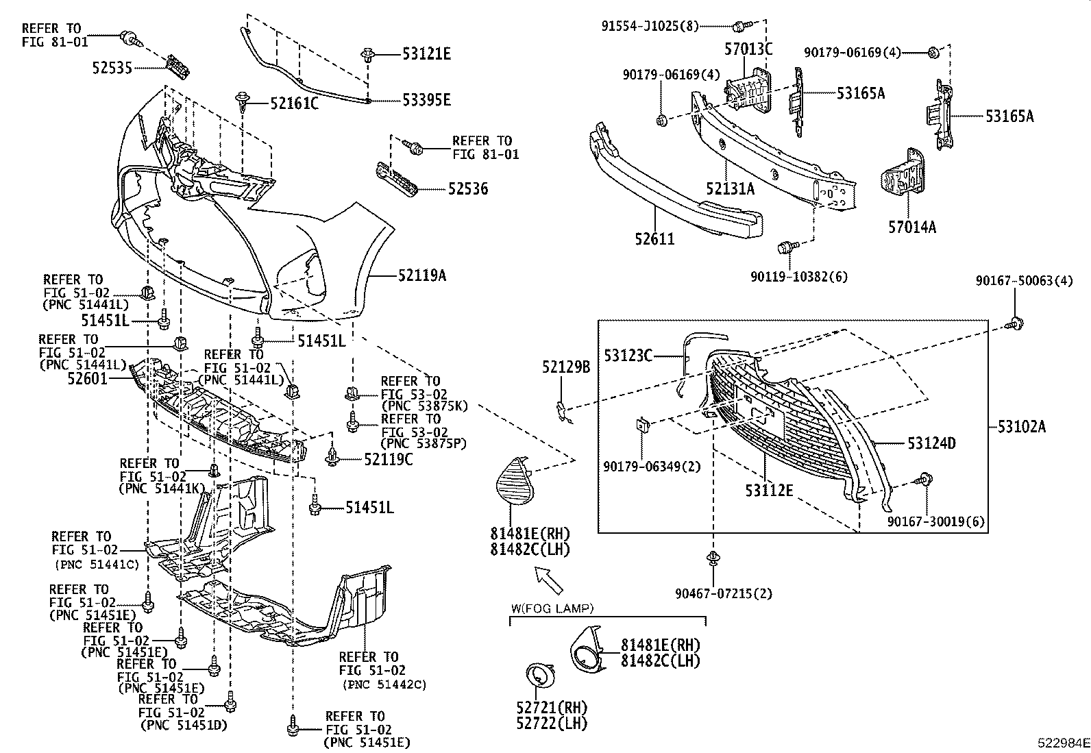 53395-52090 SEAL, HOOD TO FRONT END PANEL product image