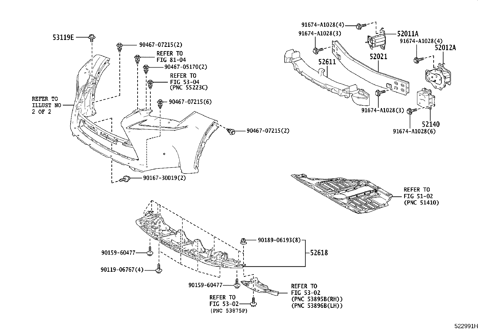 Toyota 52614-78030 ABSORBER, FRONT BUMPER ENERGY