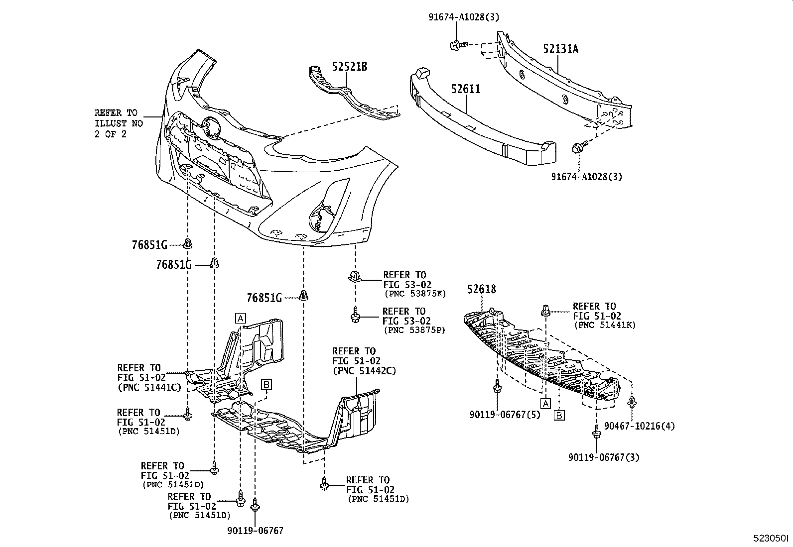 81481-52440 COVER, FRONT BUMPER HOLE, RH product image