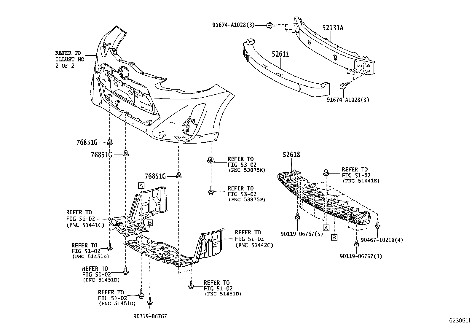 81481-52440 COVER, FRONT BUMPER HOLE, RH product image