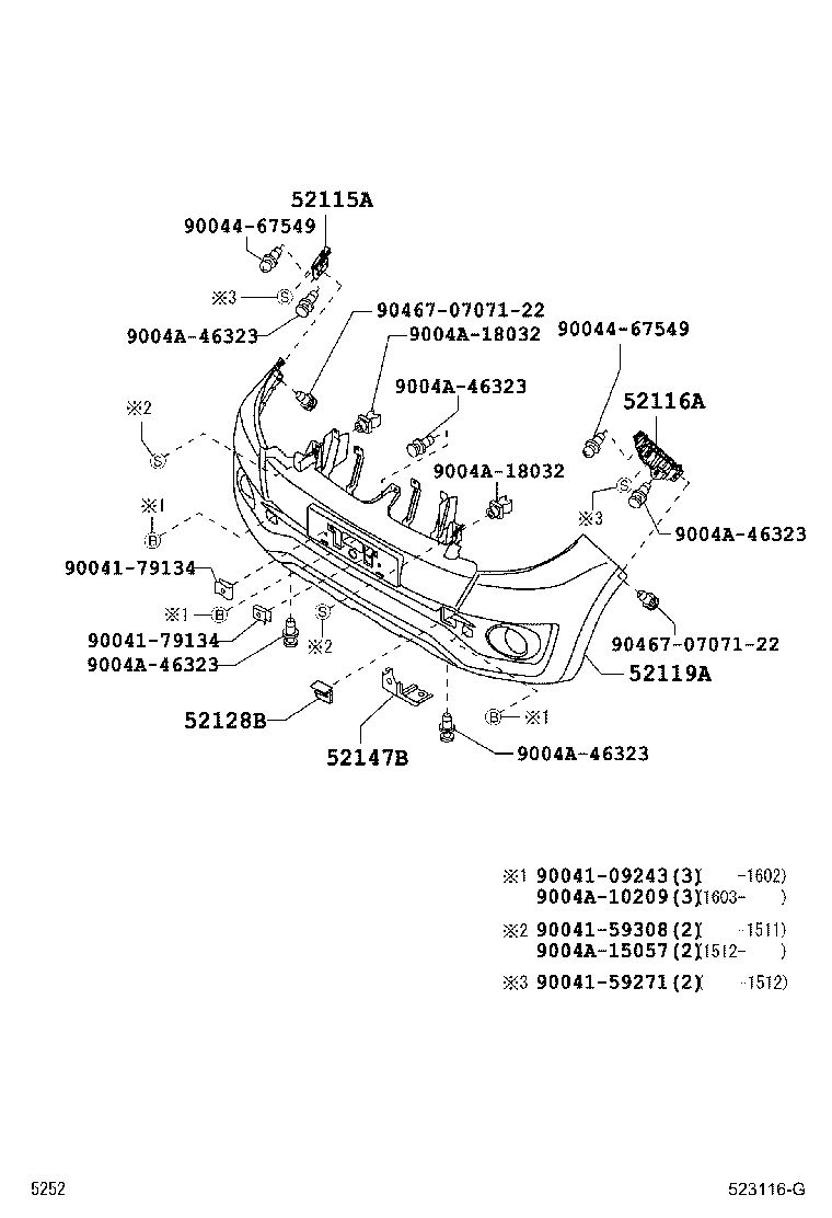 52115-BZ050 SUPPORT, FRONT BUMPER SIDE, RH product image