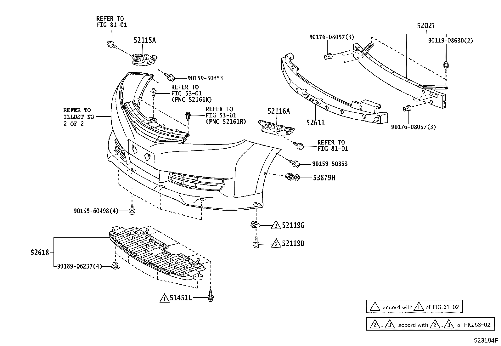 52127-68060 COVER, FRONT BUMPER HOLE, RH product image