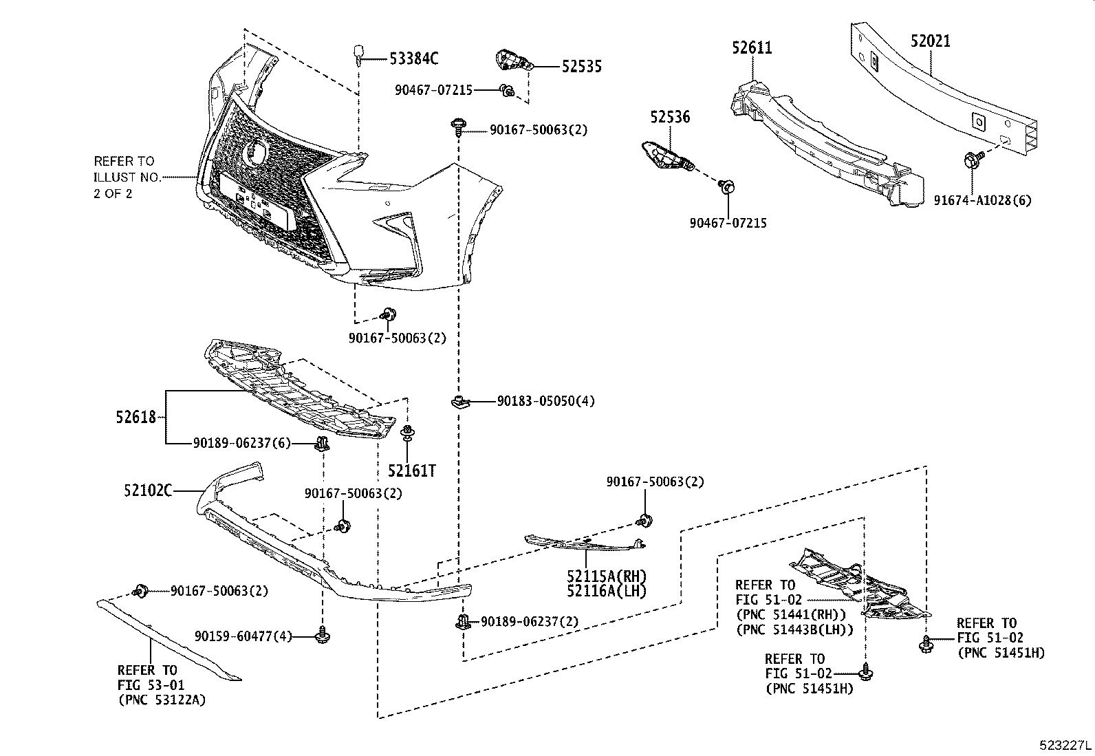 52128-48110 COVER, FRONT BUMPER HOLE, LH product image