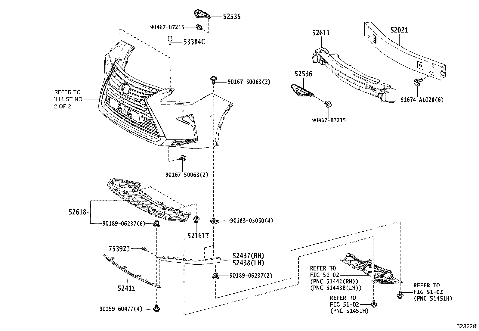 52128-48110 COVER, FRONT BUMPER HOLE, LH product image