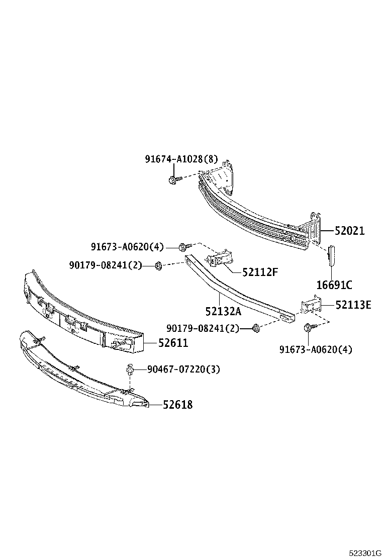 52128-47910 COVER, FRONT BUMPER HOLE, LH product image