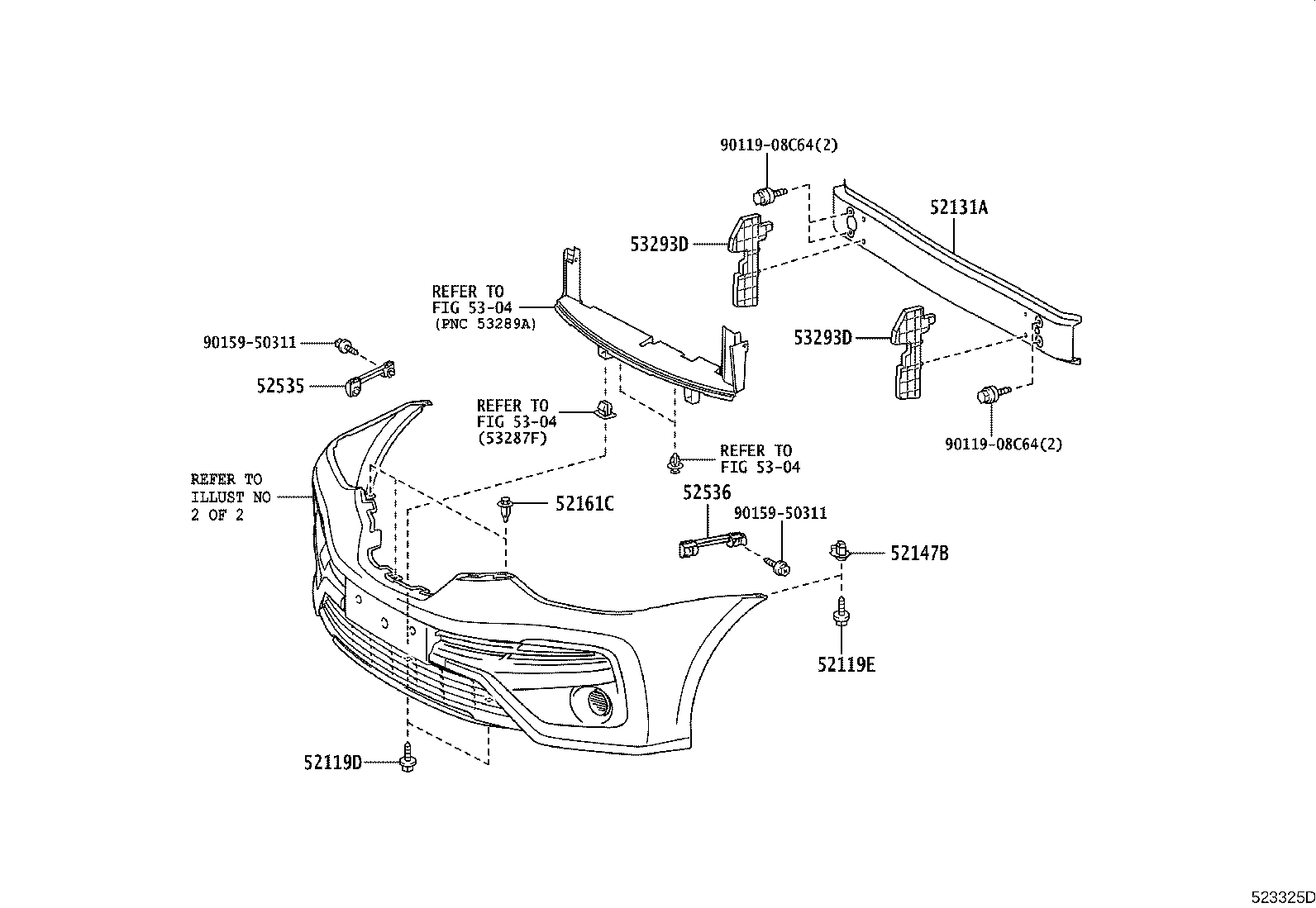 53293-0D030 DEFLECTOR, RADIATOR UPPER AIR product image