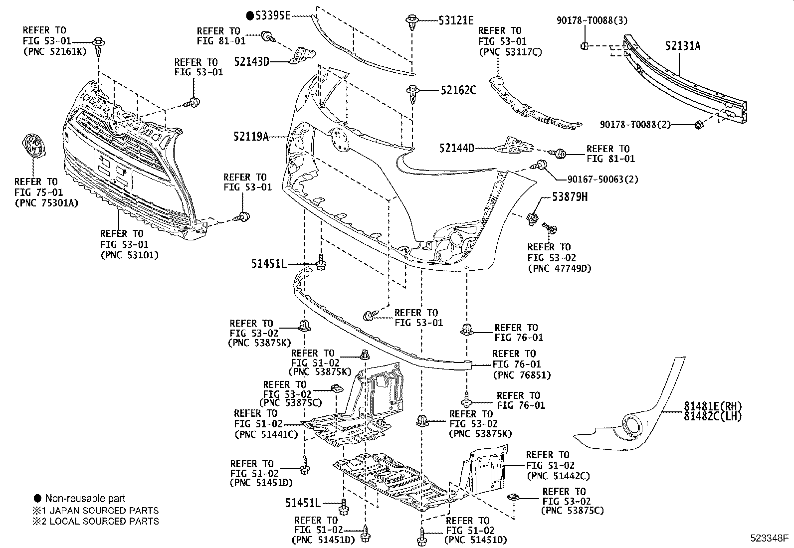 81481-0D280 COVER, FOG LAMP, RH product image