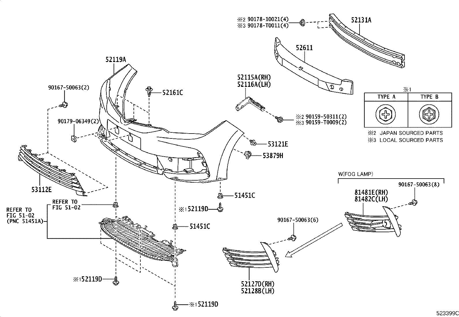 81481-02710 COVER, FRONT BUMPER HOLE, RH product image