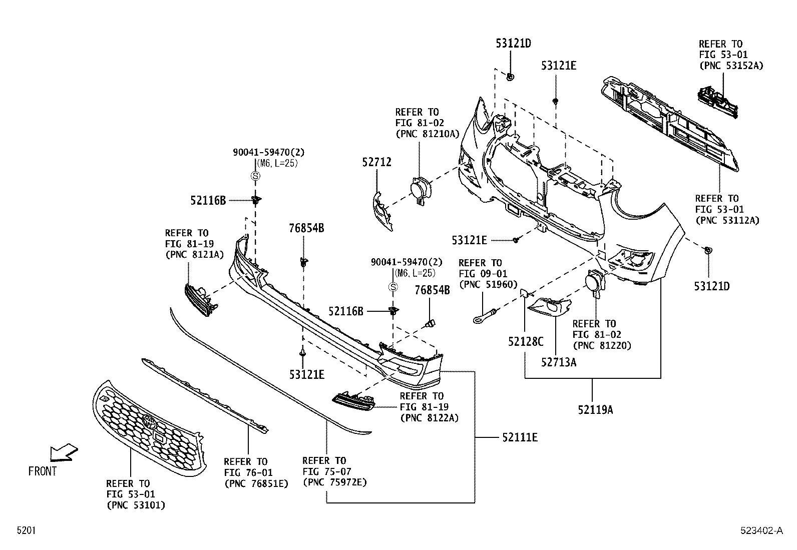 52411-B2010-B1 GUARD, FRONT BUMPER product image