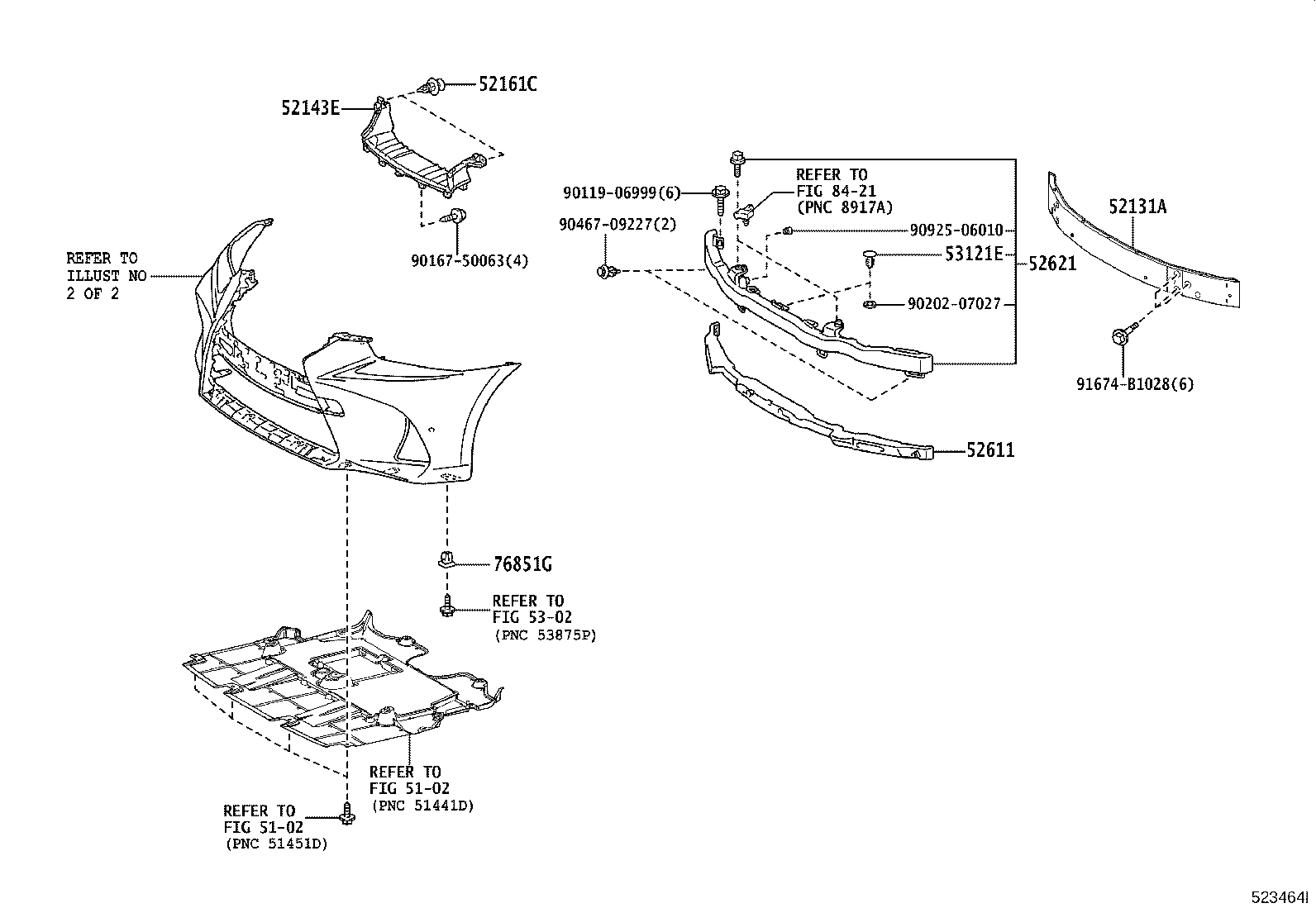 52131-53190 REINFORCEMENT, FRONT BUMPER product image