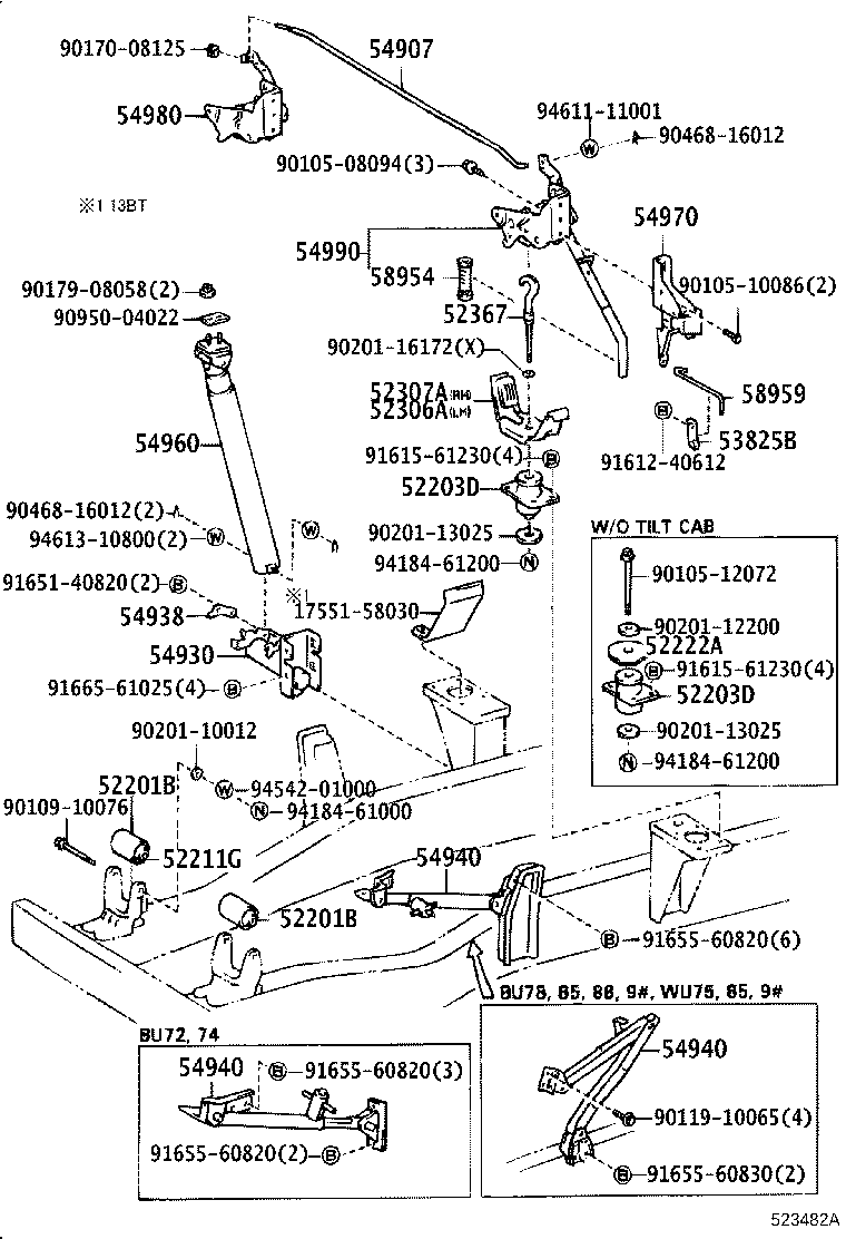 52216-92601 STOPPER, CAB MOUNTING CUSHION product image