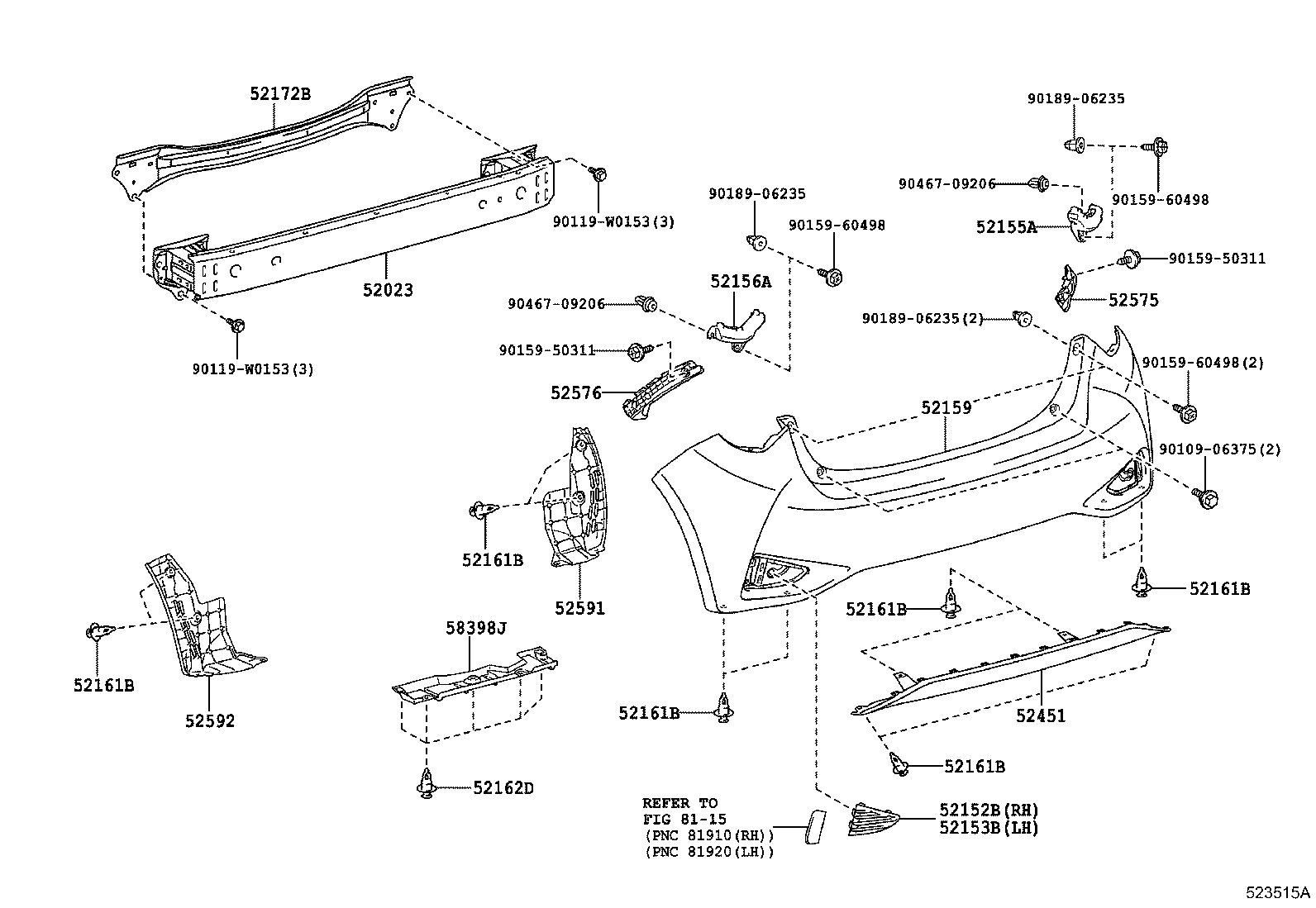 75392-35200 RETAINER, OUTSIDE MOULDING product image
