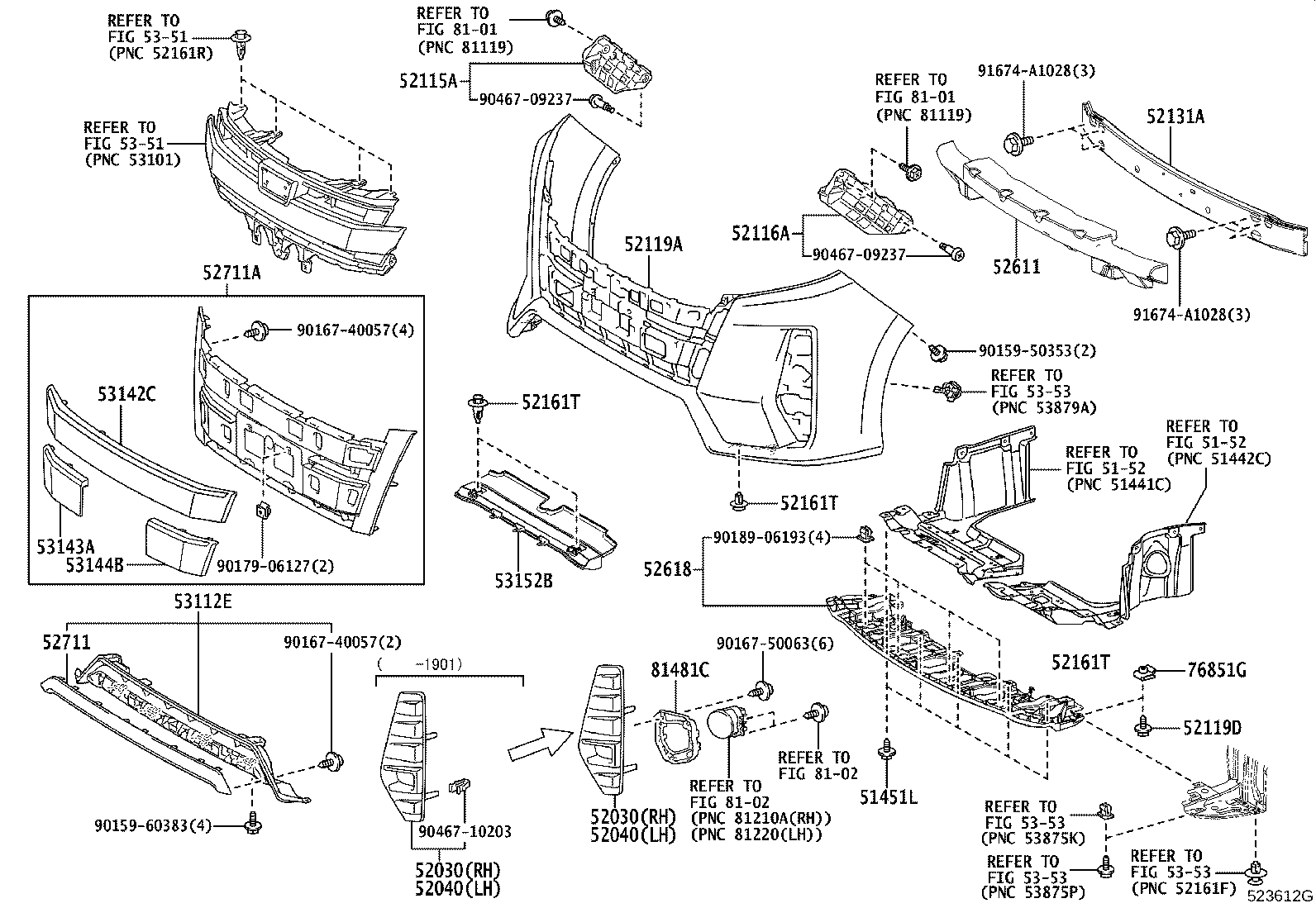 52104-28040 COVER, FRONT BUMPER, LOWER product image