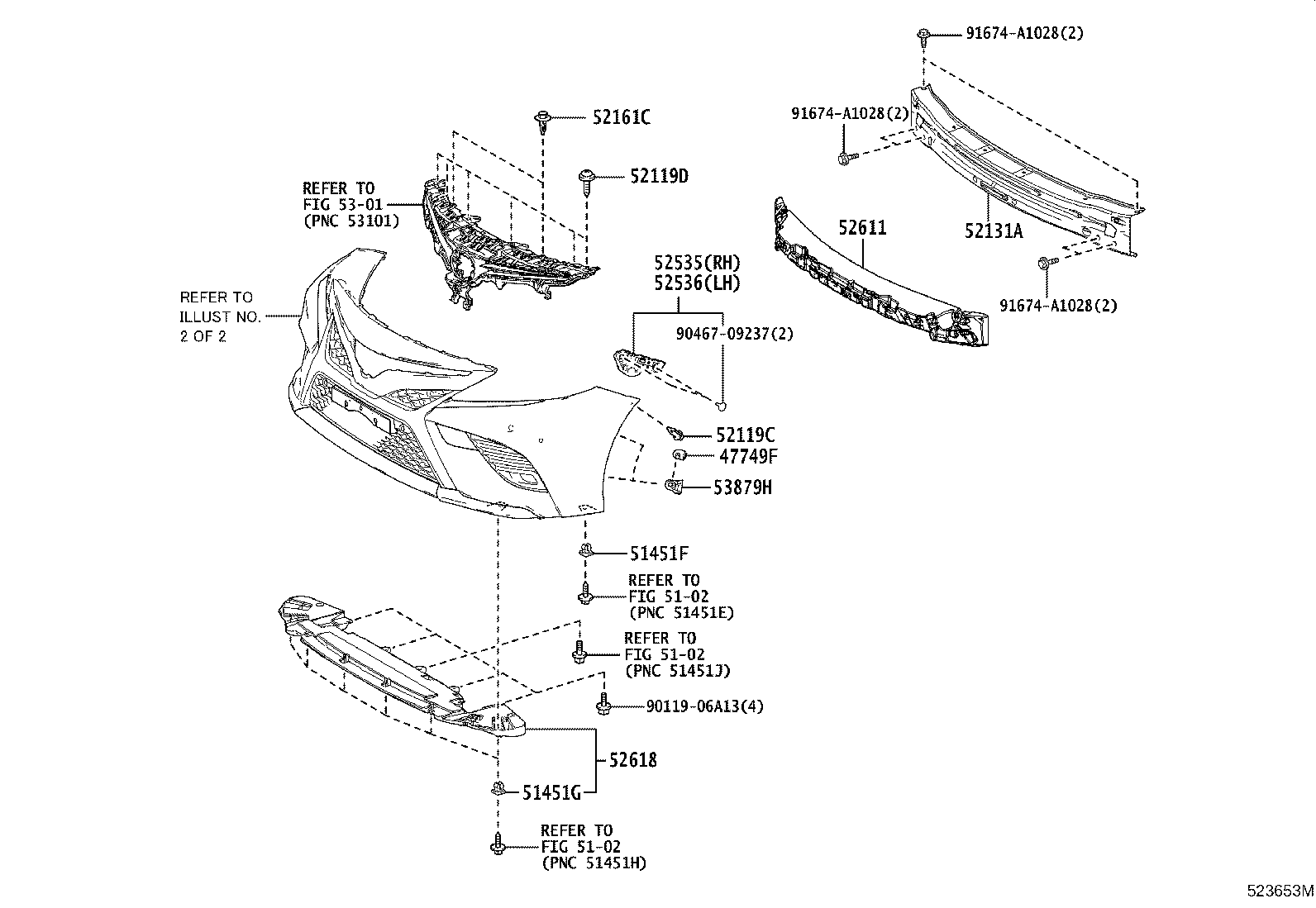 52127-33120 COVER, FRONT BUMPER HOLE, RH product image