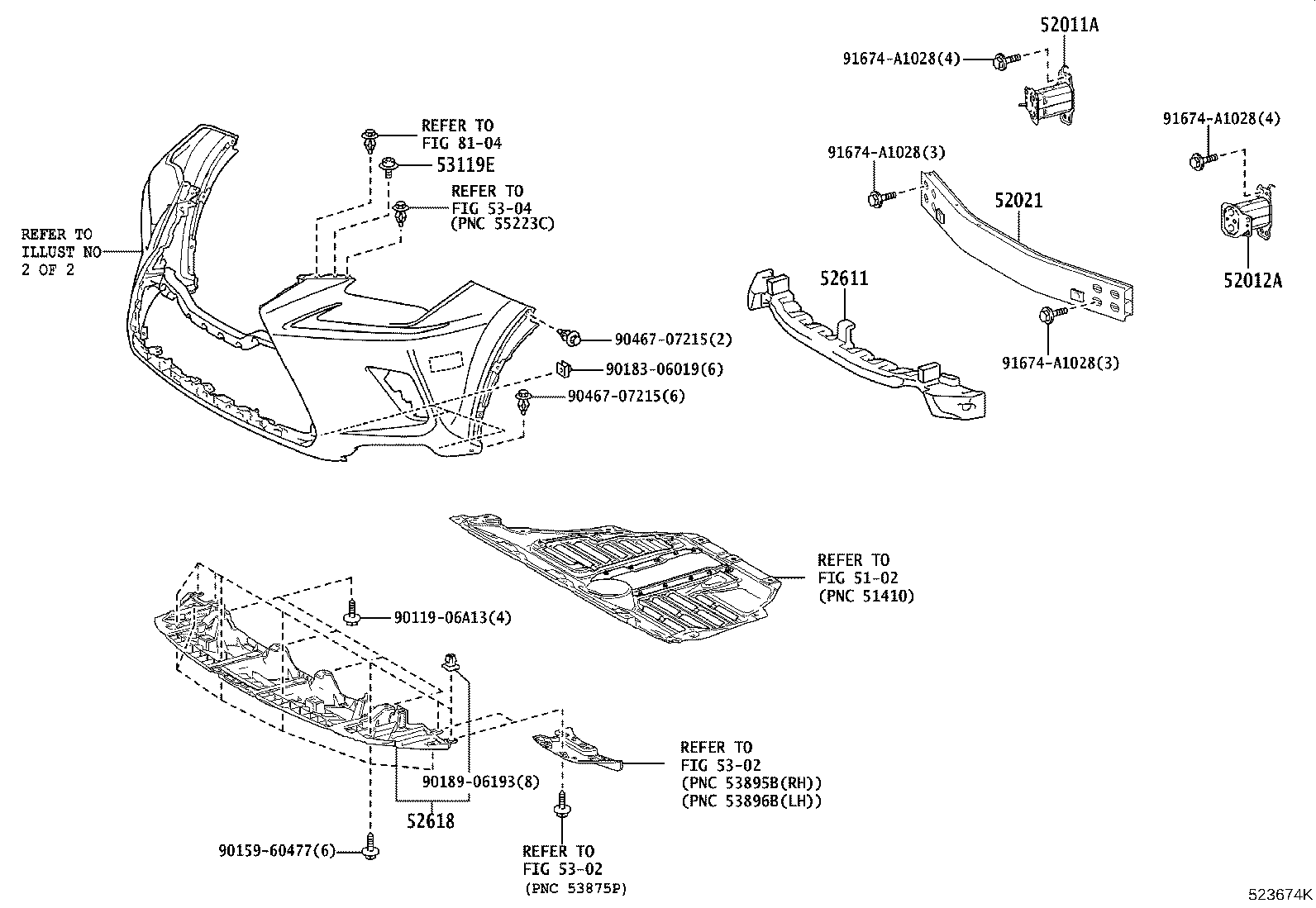 52128-78010 COVER, FRONT BUMPER HOLE, LH product image