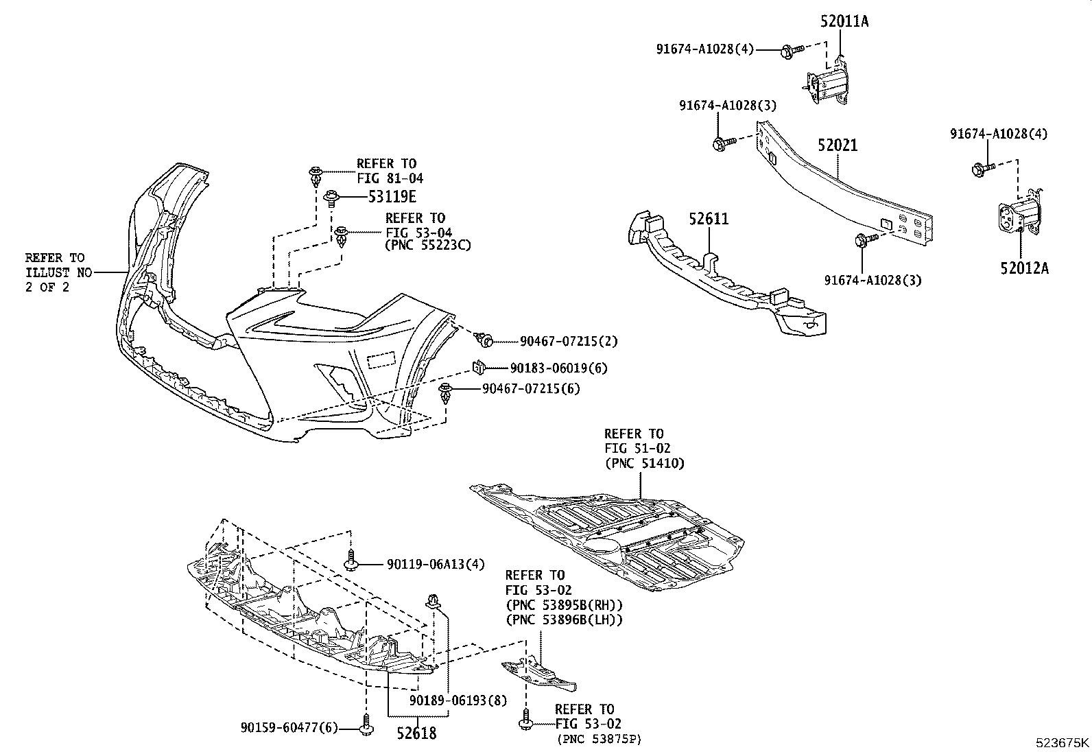 52128-78010 COVER, FRONT BUMPER HOLE, LH product image