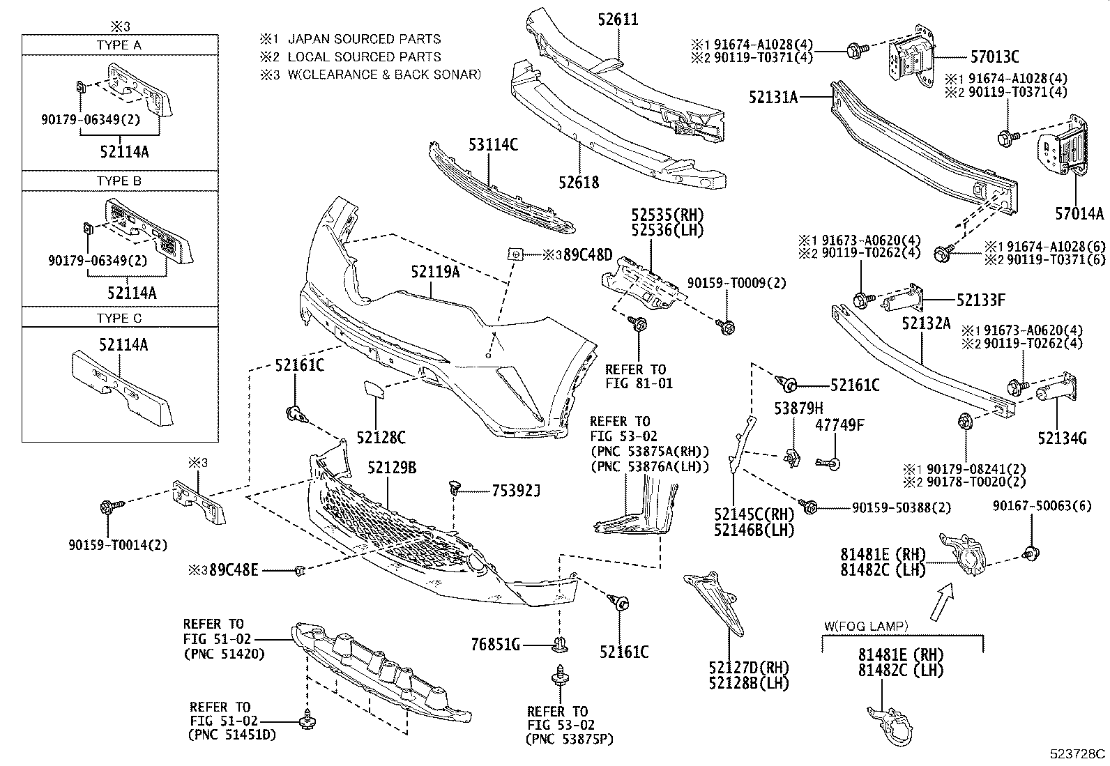81481-10060 COVER, FOG LAMP, RH product image