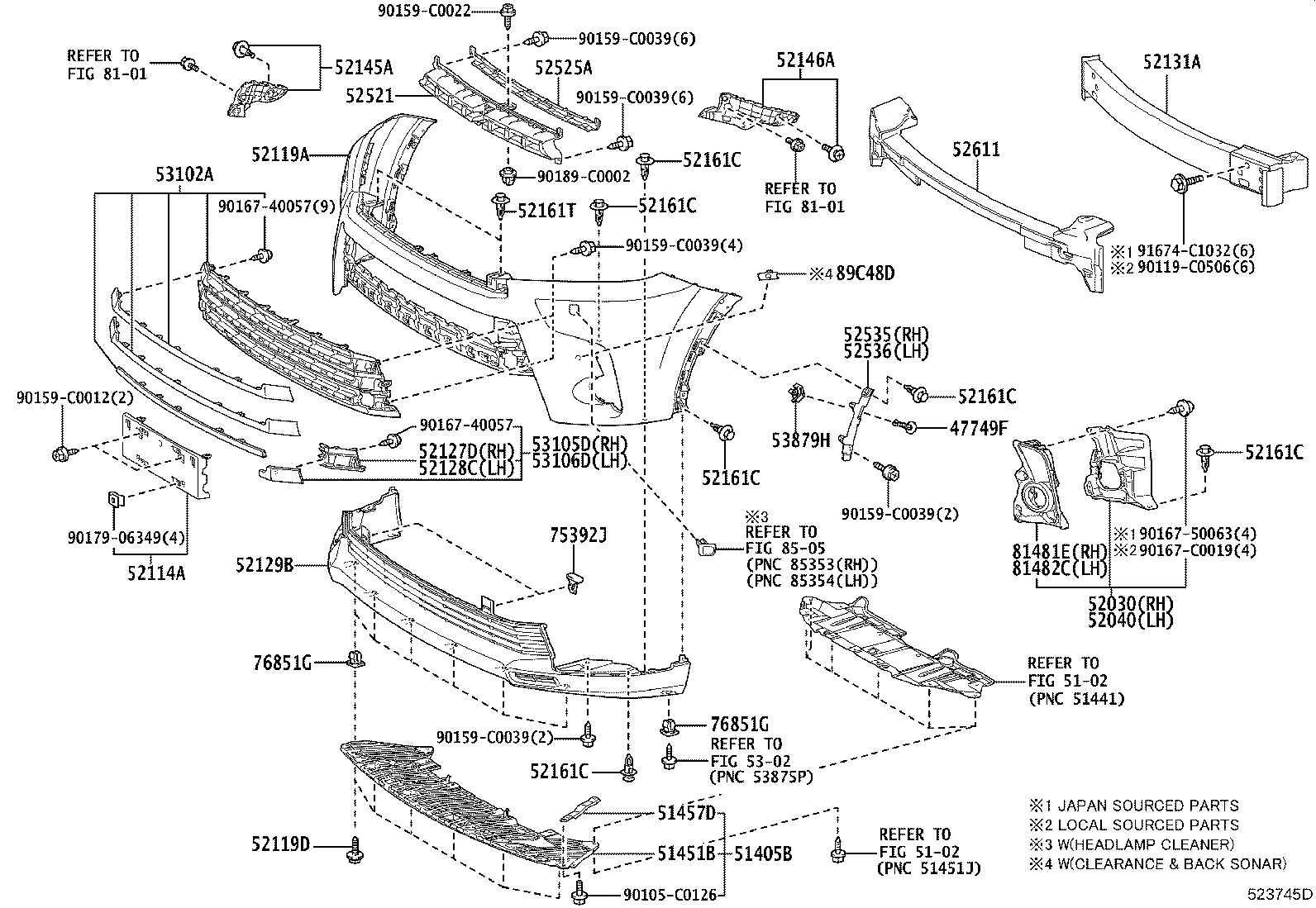 53879-0E030 RETAINER, FRONT FENDER LINER product image