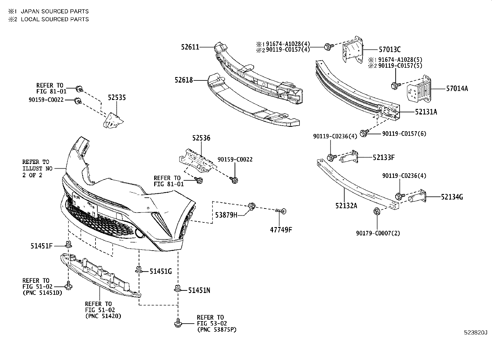 52128-F4340 COVER, FRONT BUMPER HOLE, LH product image