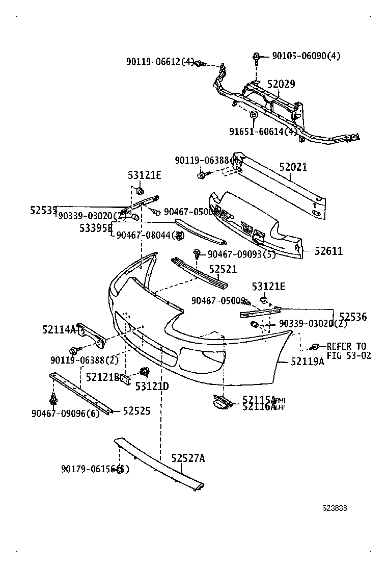 52119-14917 COVER, FRONT BUMPER product image