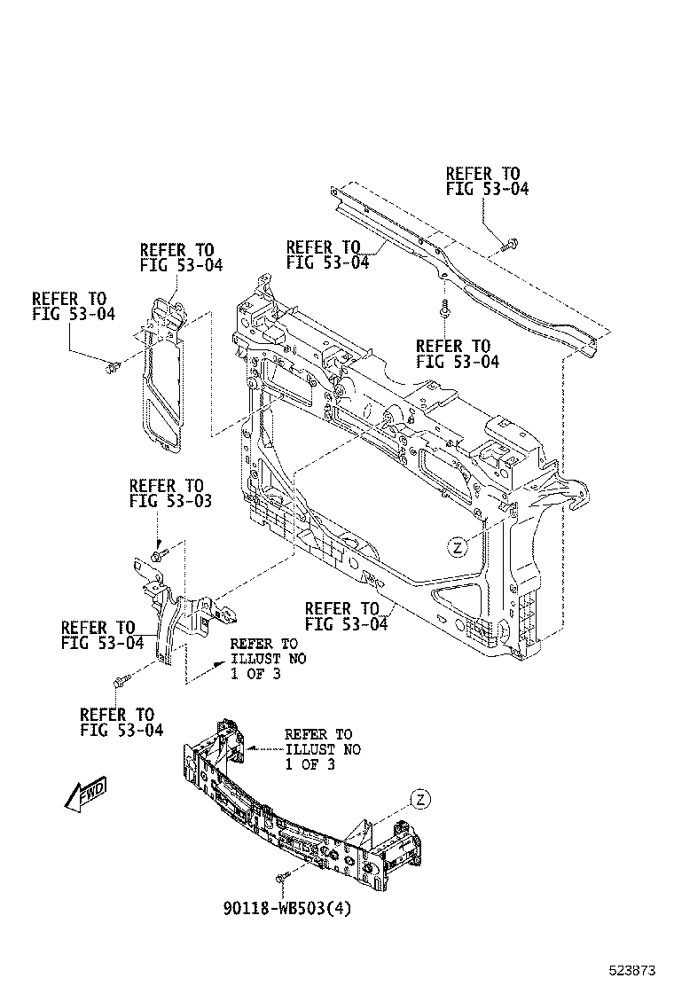53141-WB002 COVER, RADIATOR, NO.1 product image