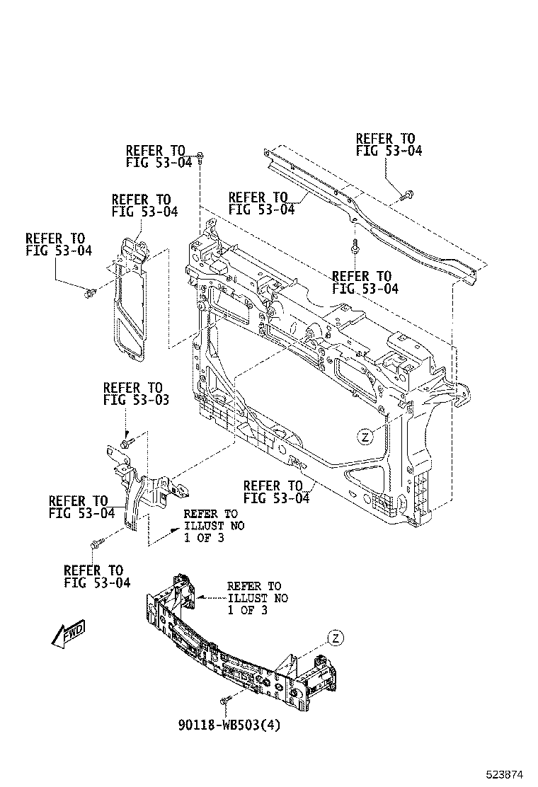 53141-WB002 COVER, RADIATOR, NO.1 product image