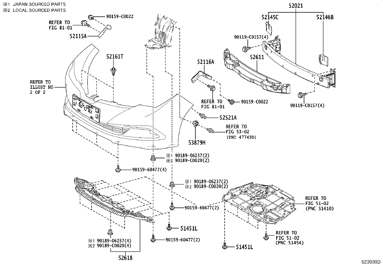 53102-YK010 GRILLE SUB-ASSY, RADIATOR, LWR product image