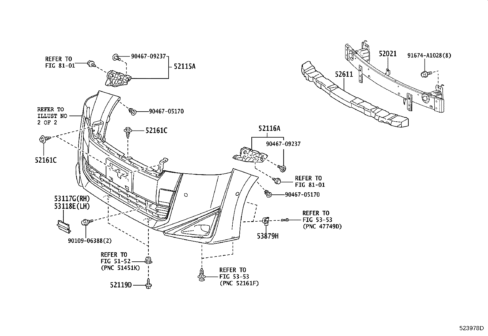 52127-58921 COVER, FRONT BUMPER HOLE, RH product image