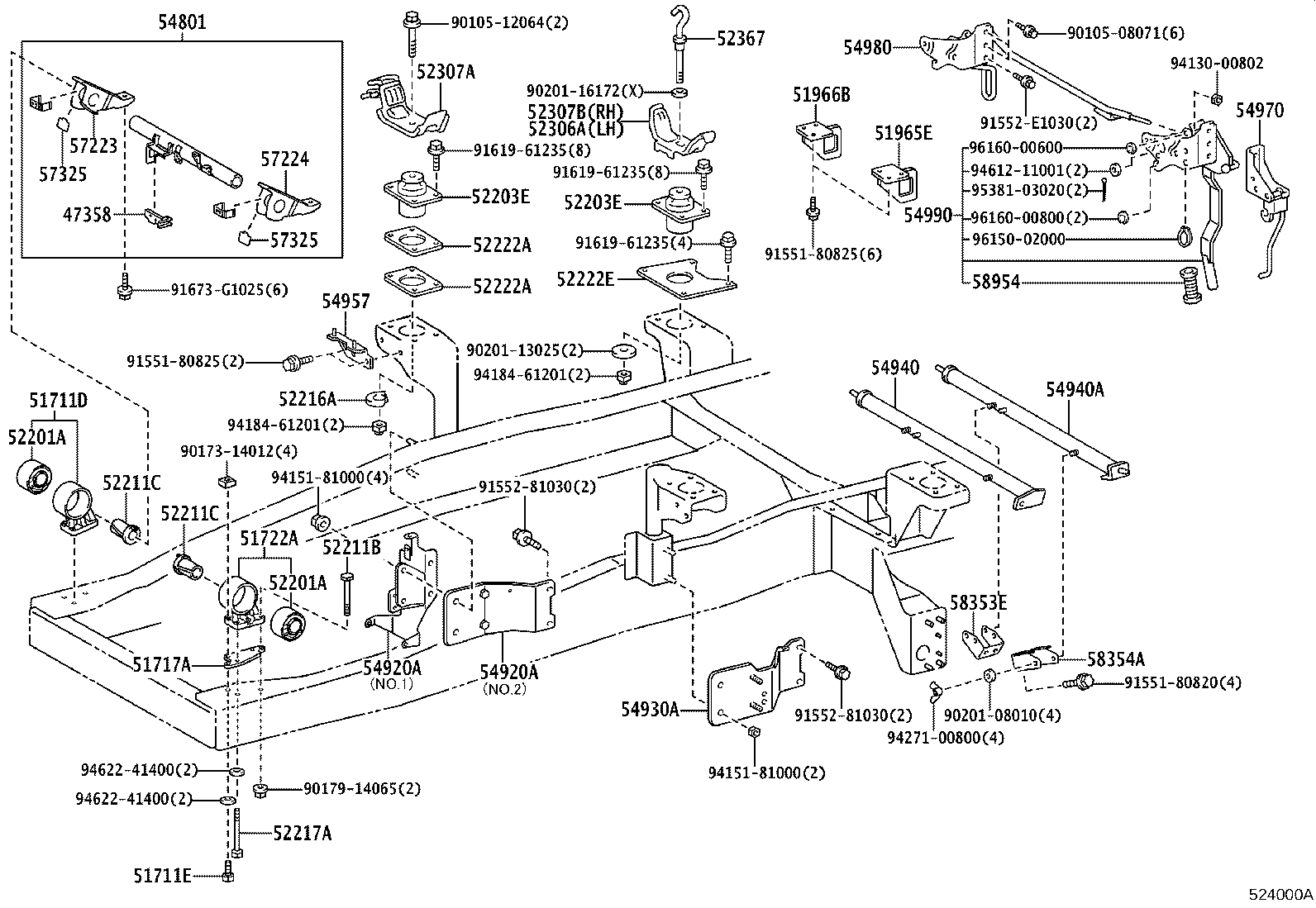 52221-37050 CUSHION, BODY MOUNT, NO.2 UPPER product image