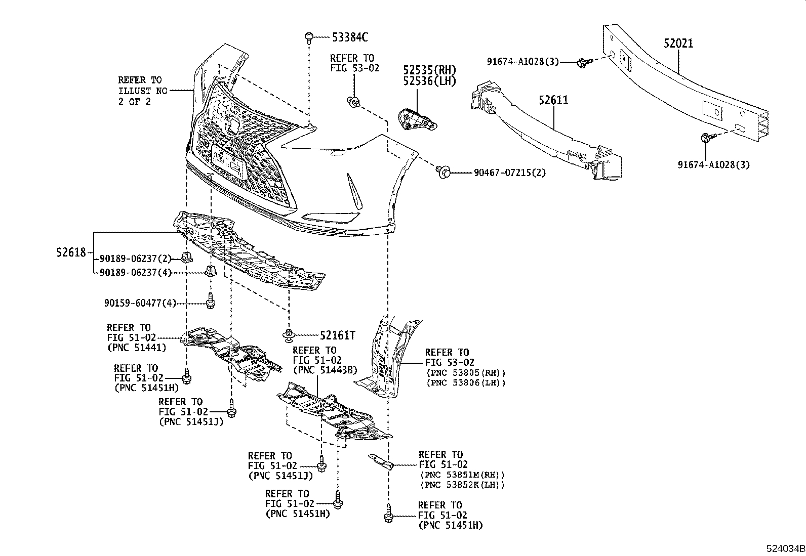 52128-48110 COVER, FRONT BUMPER HOLE, LH product image