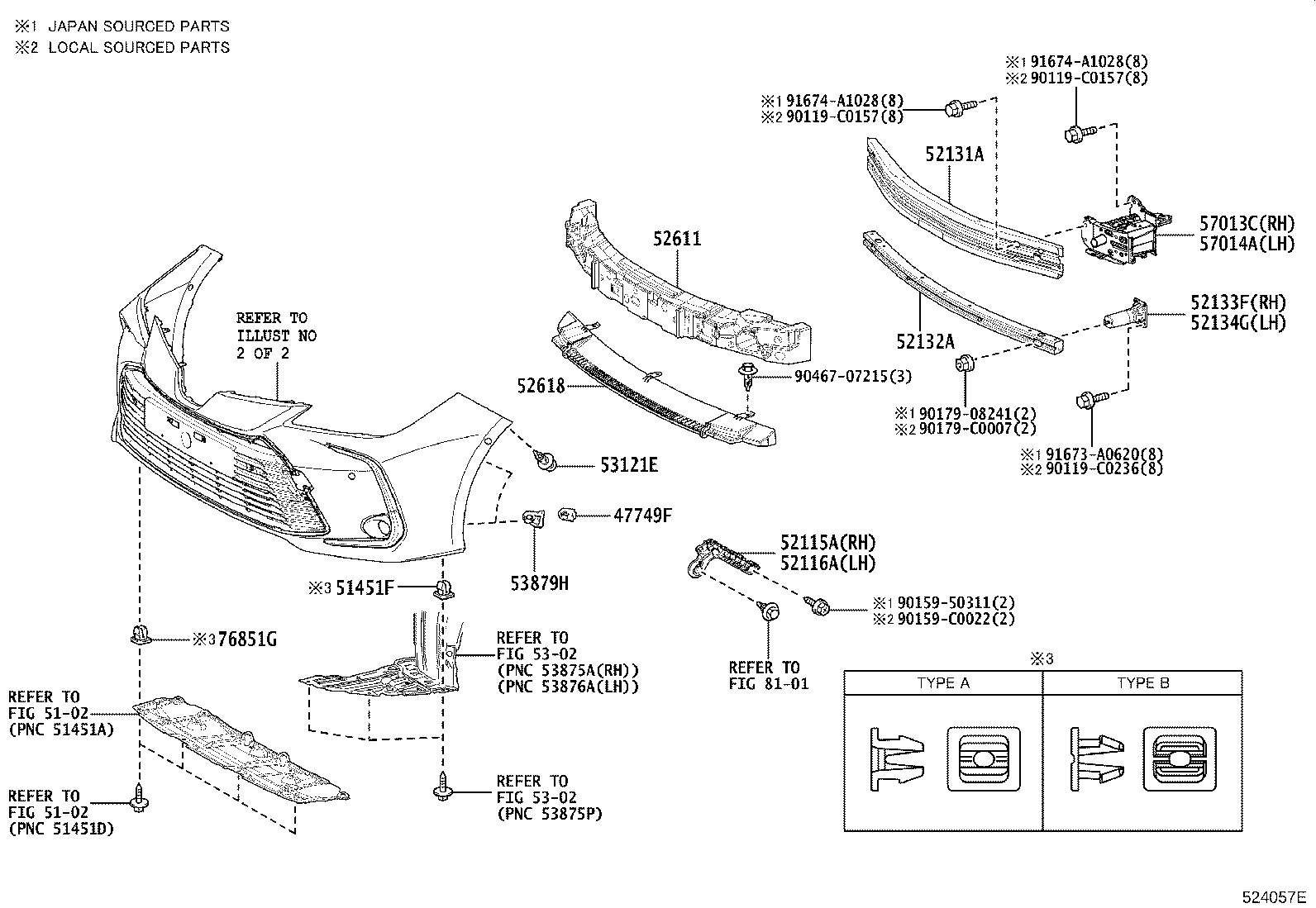 57013-02250 BRACKET SUB-ASSY, FRONT SIDE MEMBER, RH product image