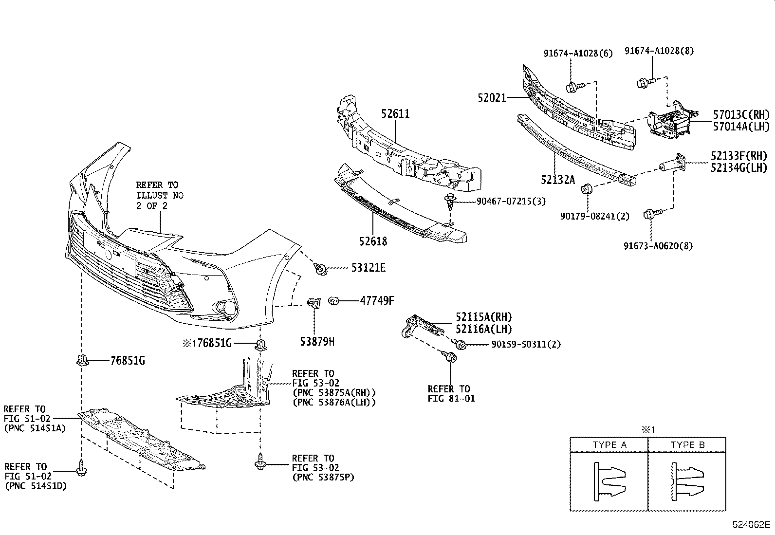 57013-02240 BRACKET SUB-ASSY, FRONT SIDE MEMBER, RH product image