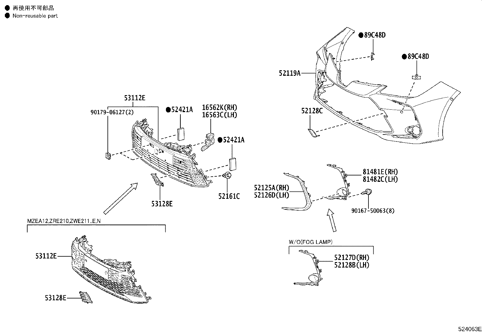 57013-02240 BRACKET SUB-ASSY, FRONT SIDE MEMBER, RH product image