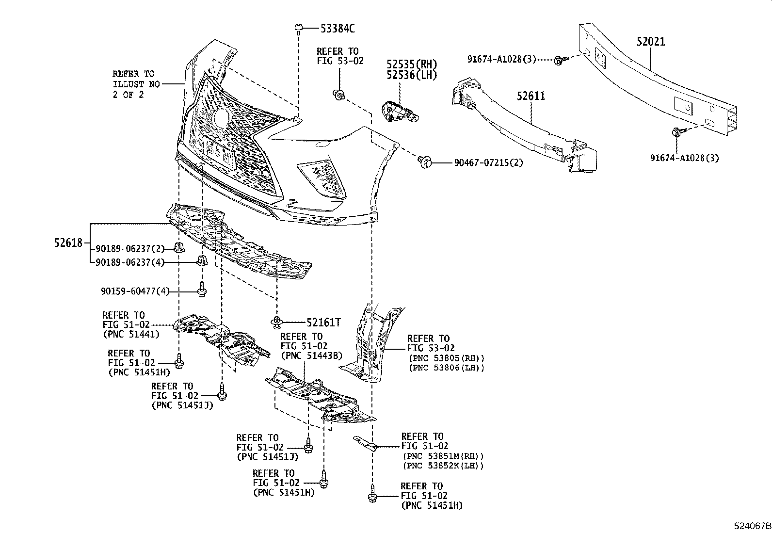52128-48110 COVER, FRONT BUMPER HOLE, LH product image