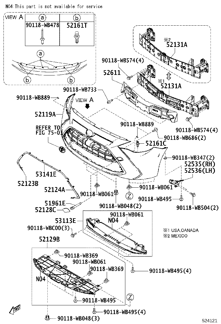 53141-WB002 COVER, RADIATOR, NO.1 product image