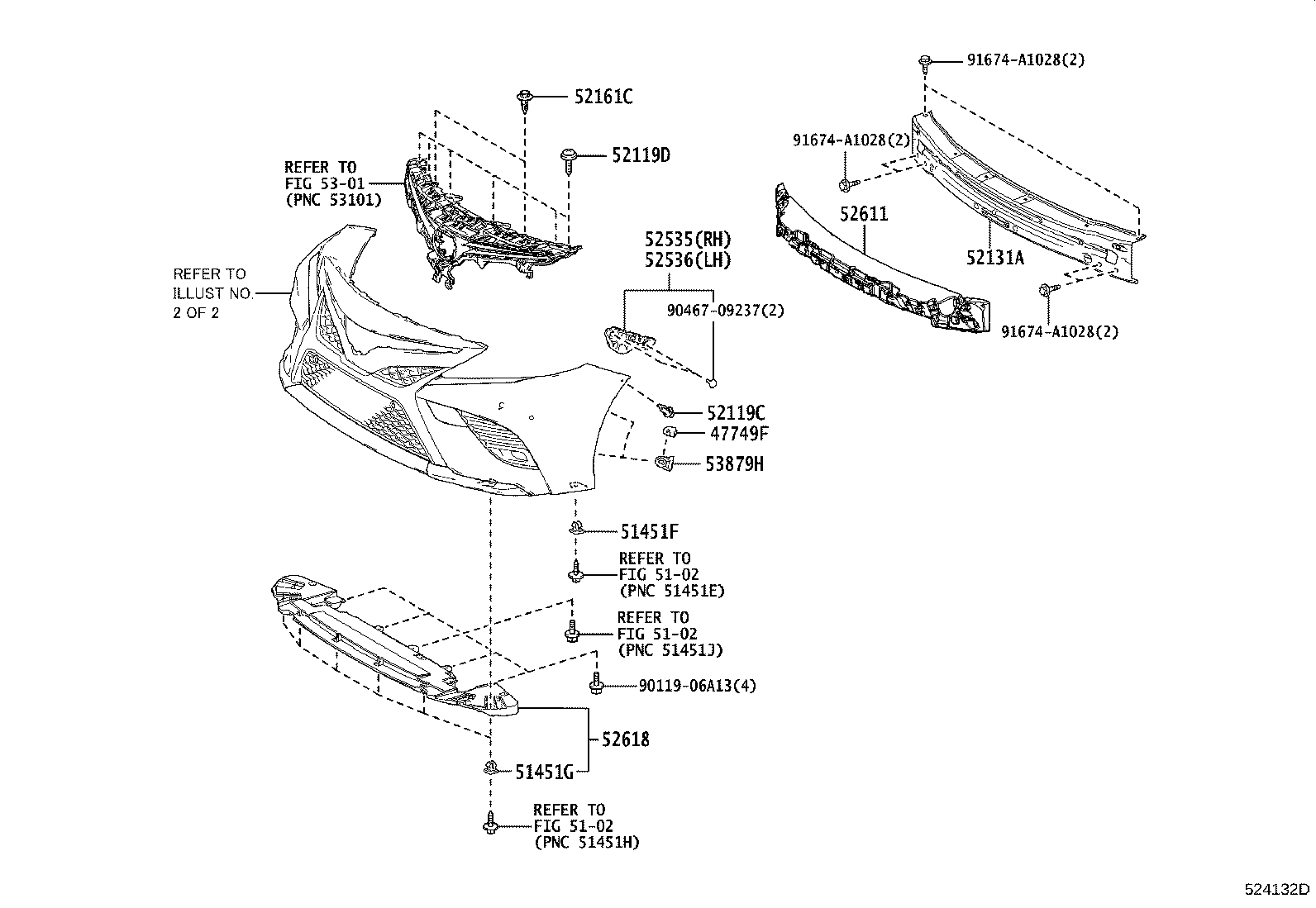 52127-33170 COVER, FRONT BUMPER HOLE, RH product image