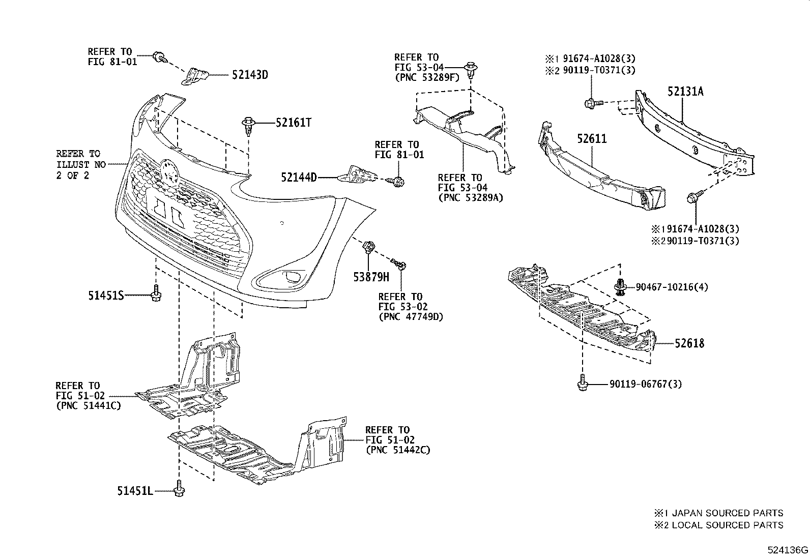 53879-0D080 RETAINER, FRONT FENDER LINER product image