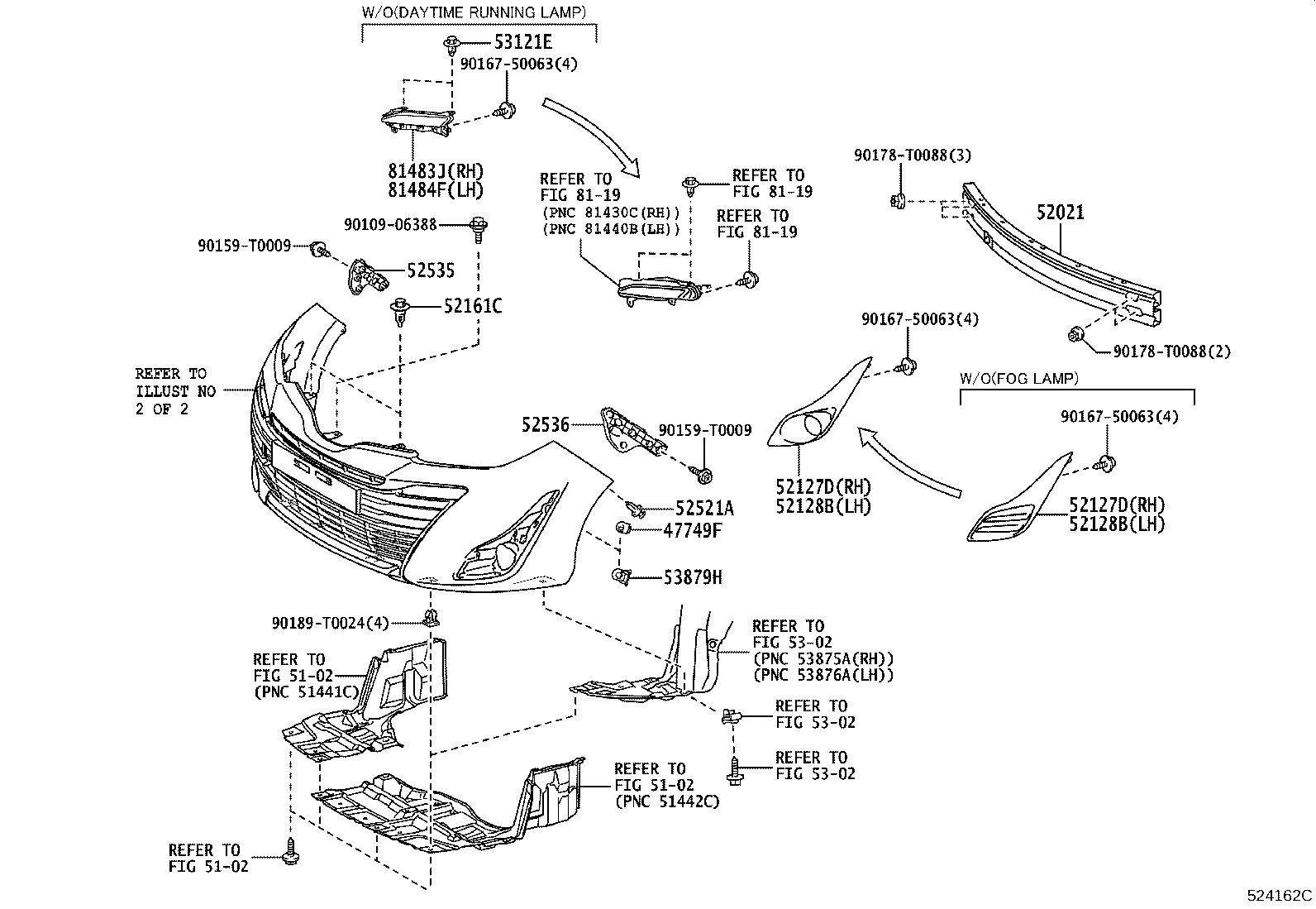 52128-YP310 COVER, FRONT BUMPER HOLE, LH product image