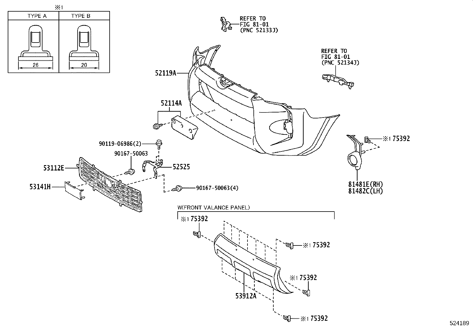 52021-35120 REINFORCEMENT SUB-ASSY, FRONT BUMPER product image