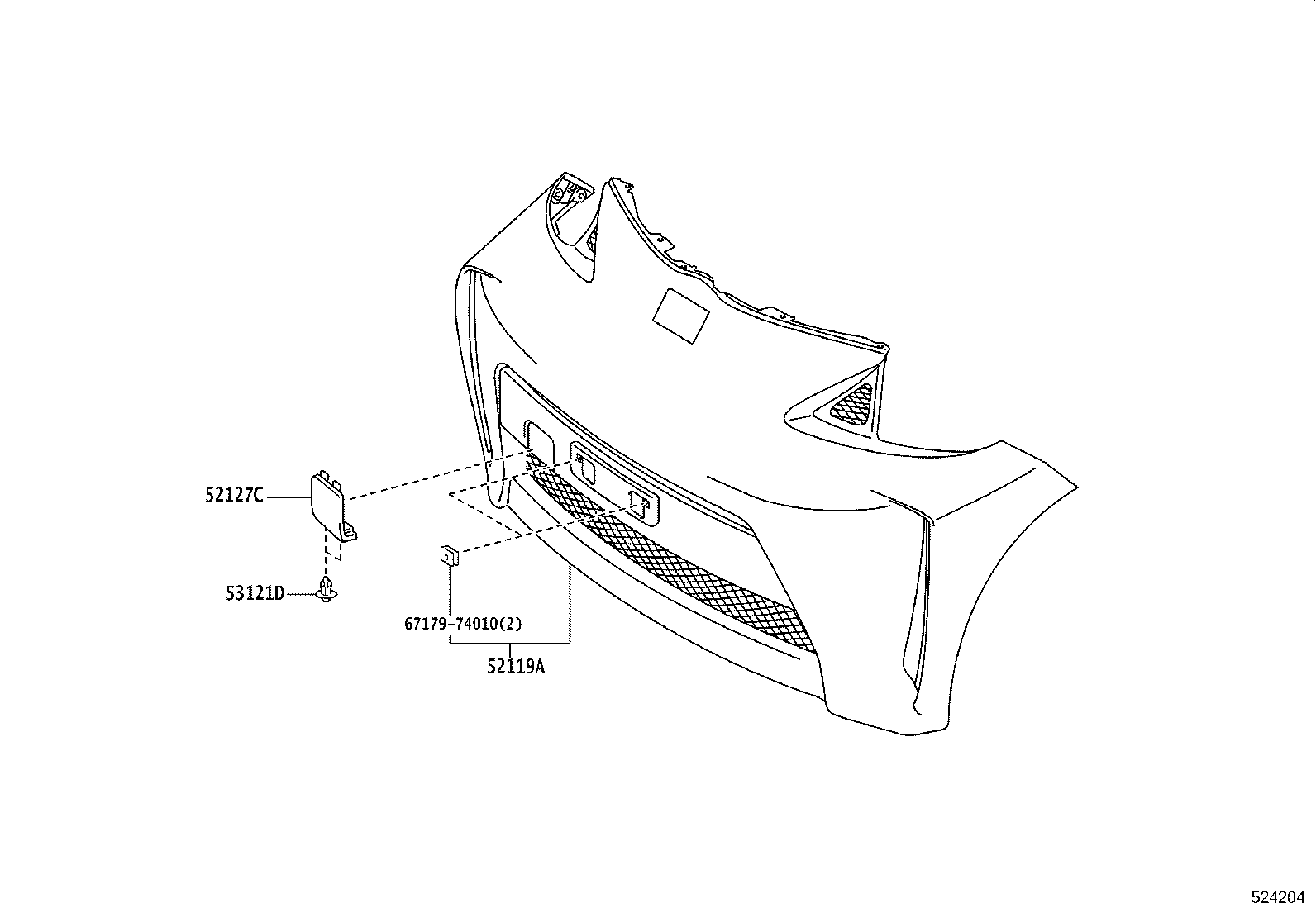 48691-74010 DAMPER, FRONT REINFORCEMENT product image