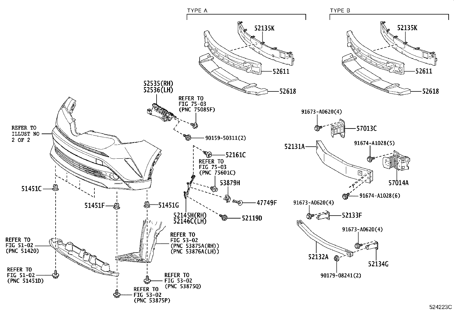Toyota 52611-10070 ABSORBER, FRONT BUMPER ENERGY