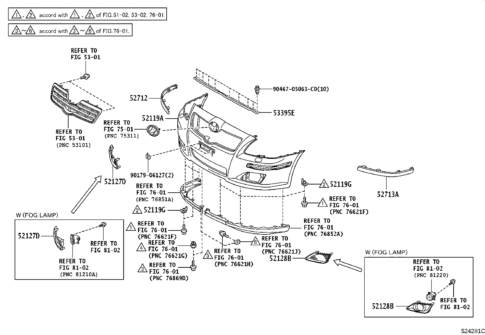 52127-05010 COVER, FRONT BUMPER HOLE, RH product image